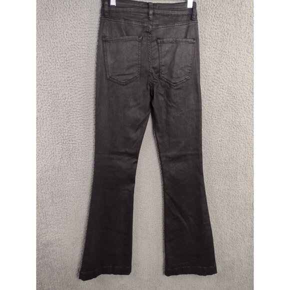 Chelsea & Violet Jeans 25 Bootcut Coated Pockets Belt Loops High Rise NEW - Picture 2 of 11